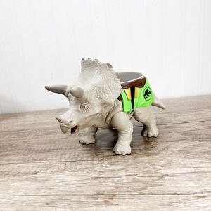 Jurassic World Park Live Tour Triceratops Dinosaur Hard Rubber Bowl Cup